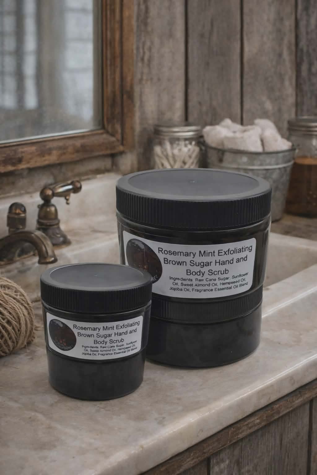 Rosemary Mint Exfoliating Brown Sugar Hand & Body Scrub