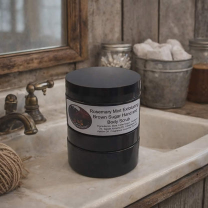 Rosemary Mint Exfoliating Brown Sugar Hand & Body Scrub