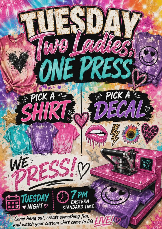 FLANNELS - 2 Ladies 1 Press Live on 5/19