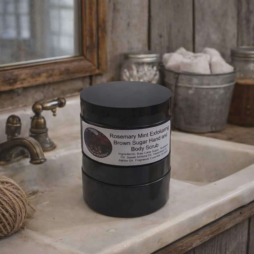 Rosemary Mint Exfoliating Brown Sugar Hand & Body Scrub