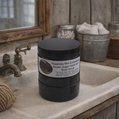 Rosemary Mint Exfoliating Brown Sugar Hand & Body Scrub